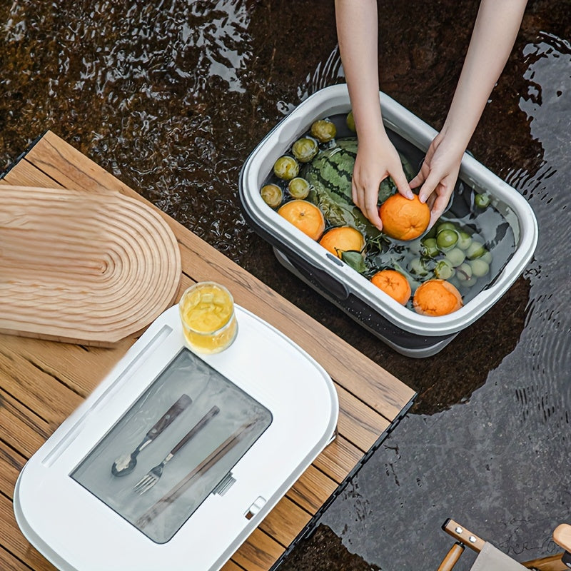 2 in 1 Folding Multifunctional Basket for Outdoor Camping