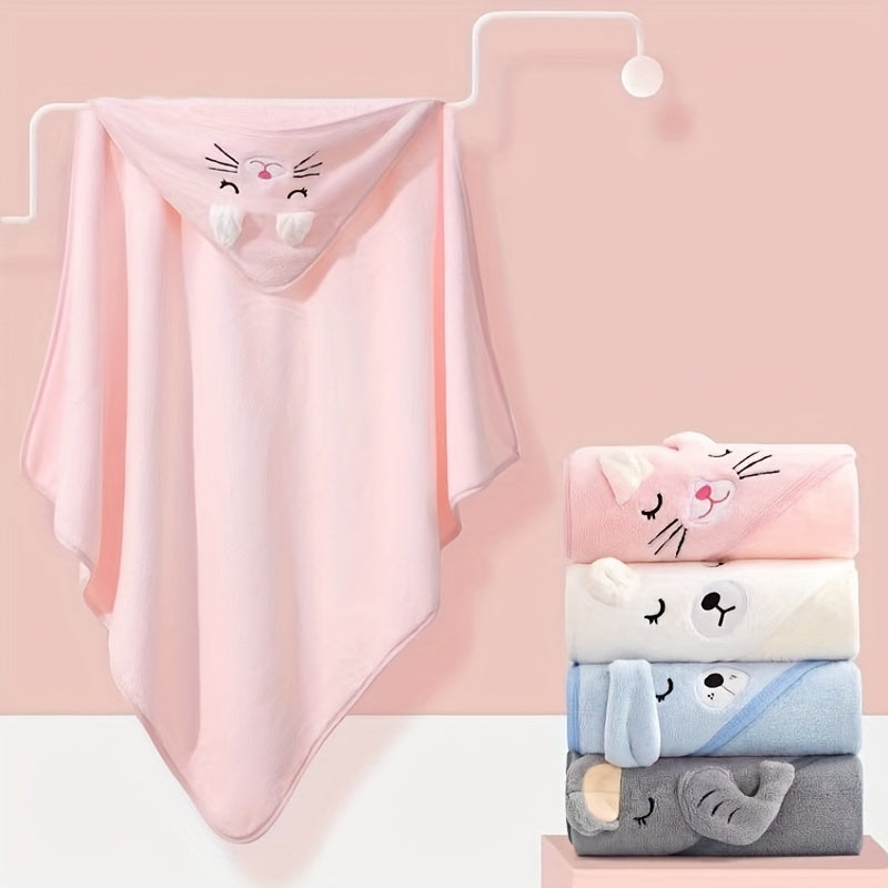 Newborn Baby Hooded Cloak Bath Towel Blanket