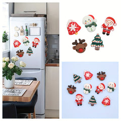 1pc Christmas Fridge Magnets Decorative Kitchen Office Personalized Magnet