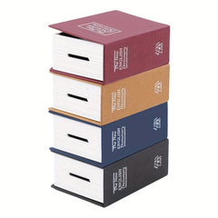 Mini Book Shape Piggy Bank With Lock Safe Coin Banknote