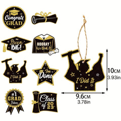 8PCS Graduation Party Decoration Pendant Set