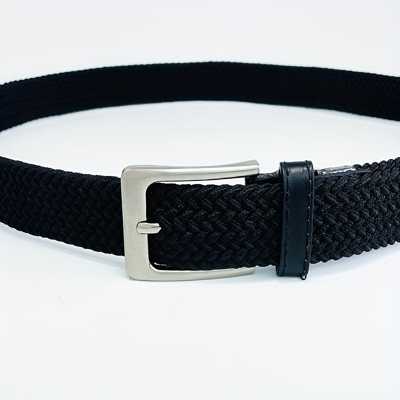 Men's Woven Elastic Belt Student Leisure Sports Belts
