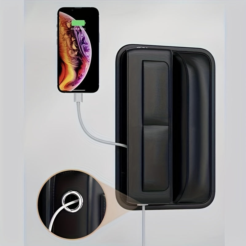 Car PU Leather Storage Box Front Seat Gap Padding