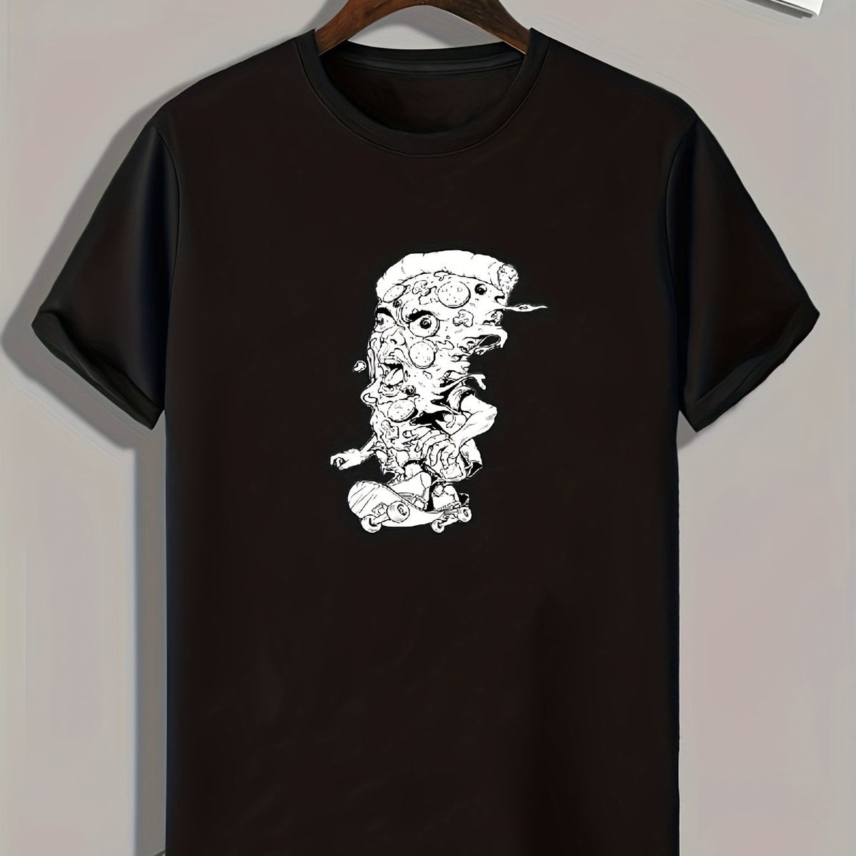 Skateboarding Print Men's Graphic T-shirt for Summer