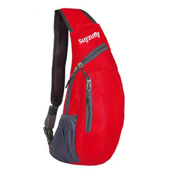 Sling Bag Crossbody Backpack Chest Daypack Small Foldable Rope Triangle Bags