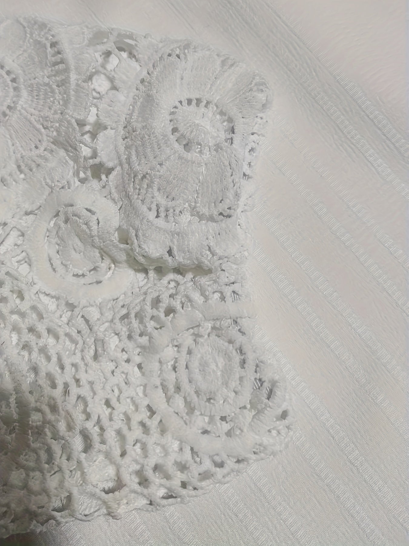  Lace Sleeve V Neck Blouse