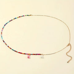 Boho Waist Chain Tassel Pendant Elastic Belly Chain