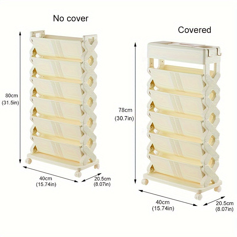 Rolling Cart Bookshelf: Maximize Office Storage