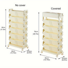 Rolling Cart Bookshelf: Maximize Office Storage