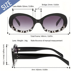 Men's Oval Frame Sunglasses UV Protection Outdoor Sports Glasses