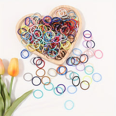 100pcs Elastic Hair Ties for Girls - Perfect Gift for Parties & Daily Life