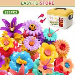 DIY Flower Arrangement Puzzle Toy Set with Storage Box