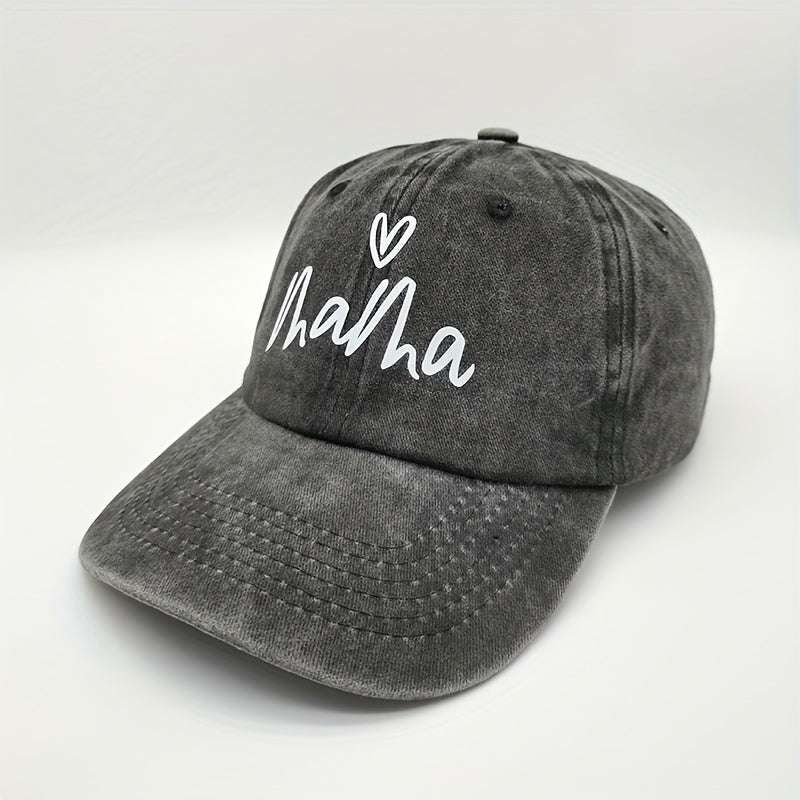 Vintage Baseball Cap Print Hat For Men Women