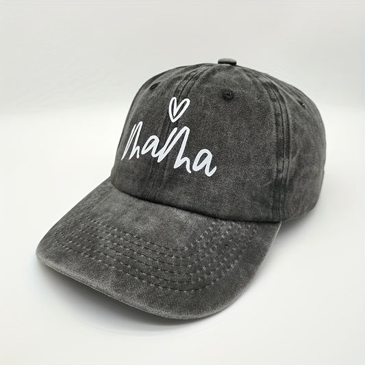 Vintage Baseball Cap Print Hat For Men Women