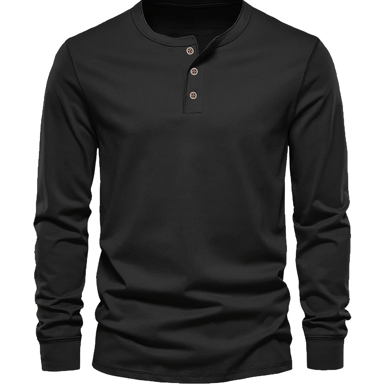 Men's Button Casual Comfy Custom Fit Long Sleeve Shirt