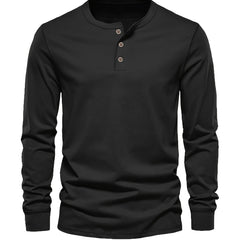 Men's Button Casual Comfy Custom Fit Long Sleeve Shirt