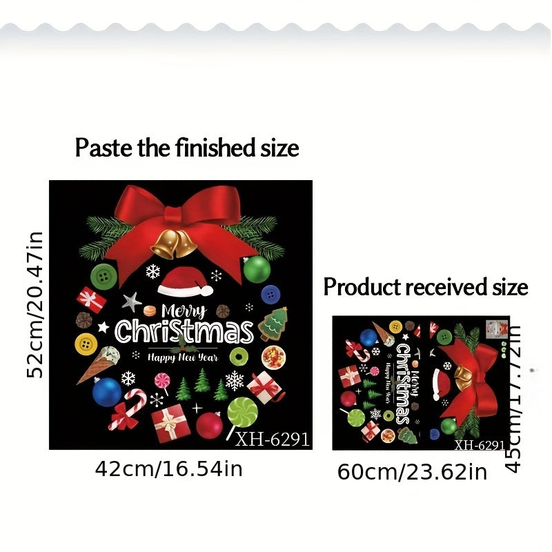 Christmas Wall Stickers Doors Windows Decorations Art Decor Bedroom Living Room
