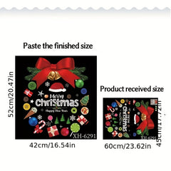 Christmas Wall Stickers Doors Windows Decorations Art Decor Bedroom Living Room