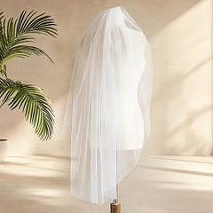 Cathedral Length Ivory Bridal Veil with Comb