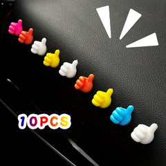 10pcs Car Home Random Thumb Cable Organizer Hook Hub