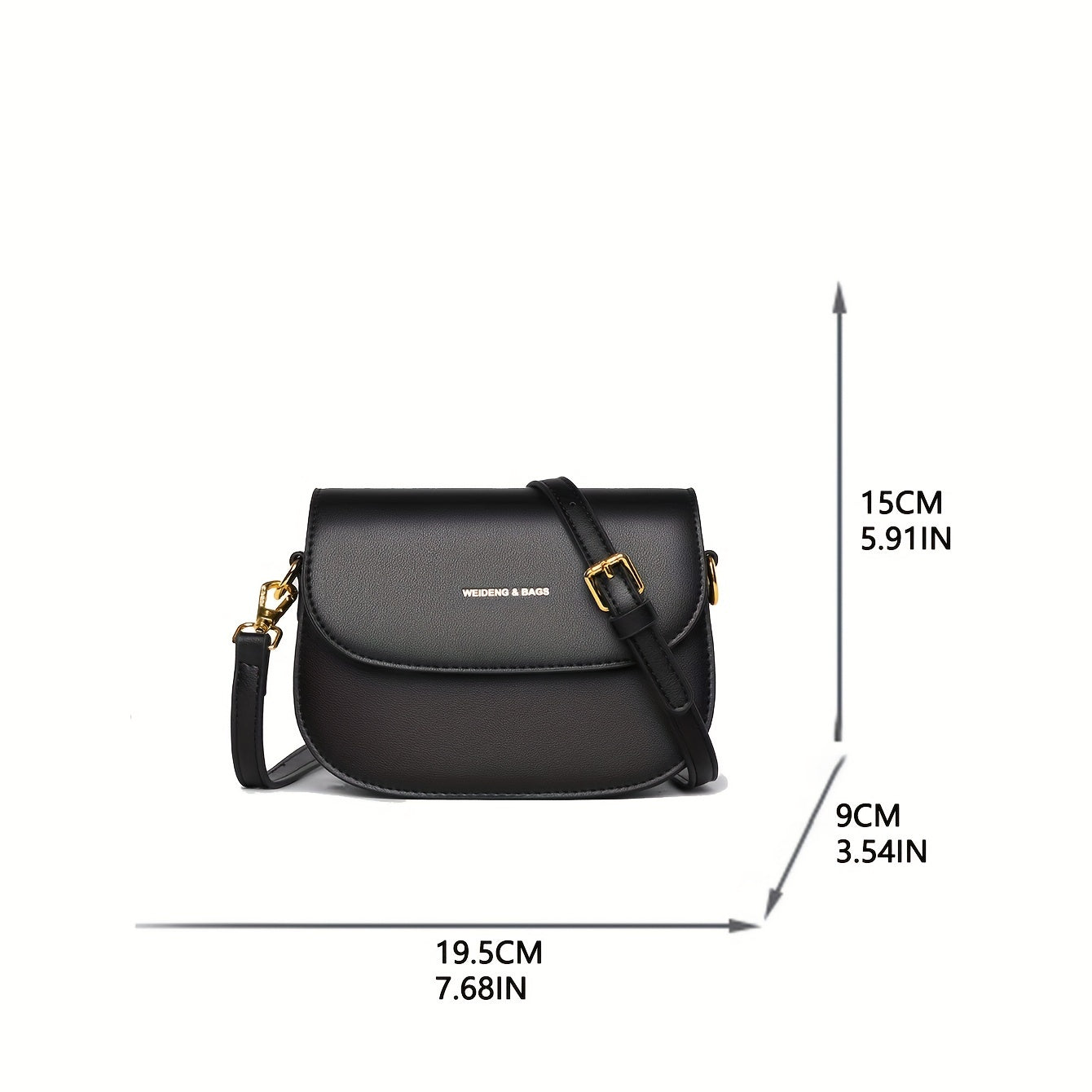 Mini Flap Shoulder Purse Women's Saddle Bag