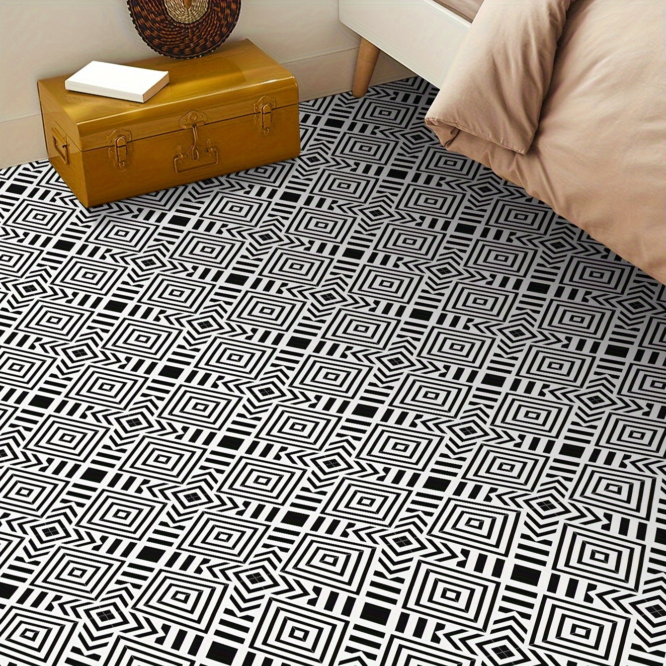 10pcs Waterproof Floor Sticker 0.7mm Thickeness for Home Decoratio