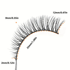 20 Pairs Natural Look Cat Eye Lashes 3D Light Volume Fluffy Eyelash Extension