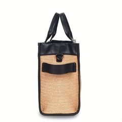 Straw Woven Beach Tote Large Shoulder Bag Casual Handbag