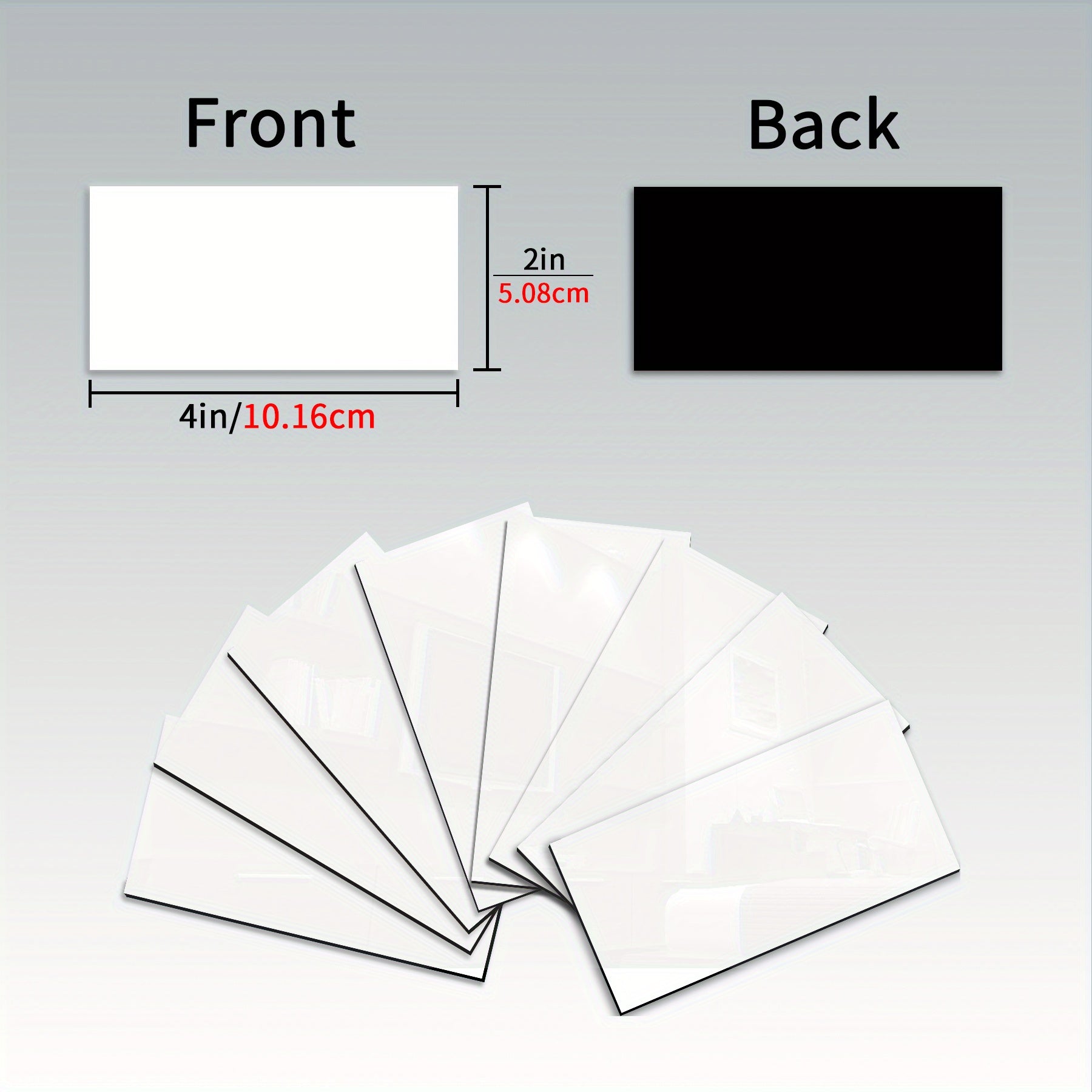 8pcs Magnetic Dry Erase Labels Name Plates Board for Locker Fridge