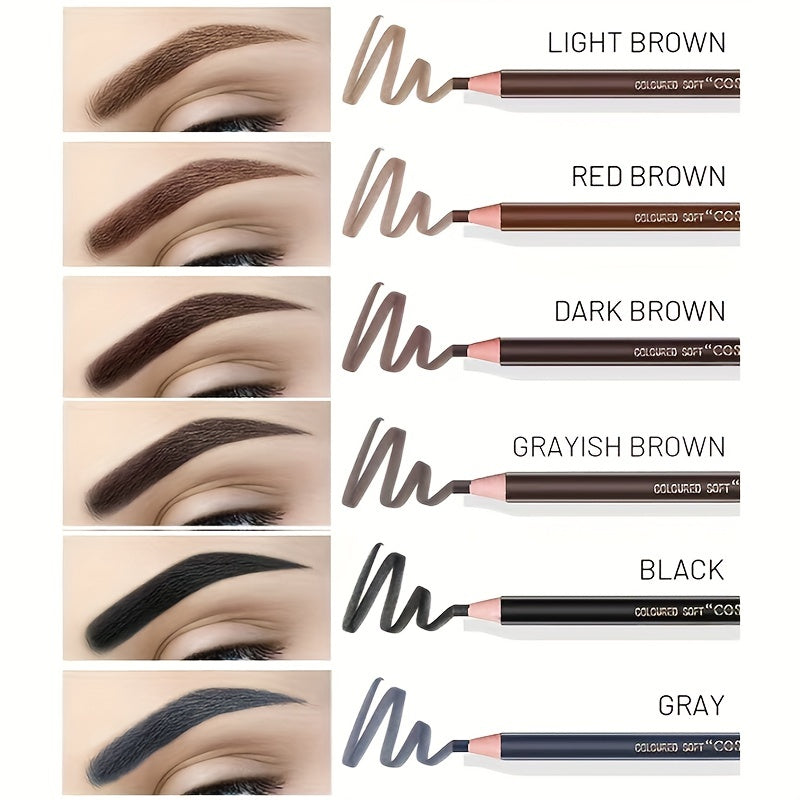 Waterproof Eyebrow Pencil Long Lasting Colorfast Pen