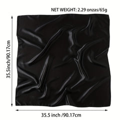 Satin Square Scarf Classic Casual Shawl Women Head Wrap Bandana