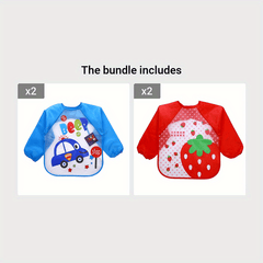 Cartoon Waterproof Smock Feeding Bib - Christmas Gift