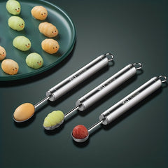 3pcs Stainless Steel Melon Baller Scoop Watermelon Spoon