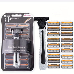 Men's Disposable Shaving Razor Blade Set 1 Holder & 19 Blades