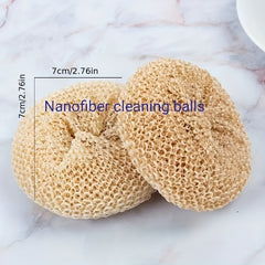 Nanofiber Cleaning Balls Spherical Durable for Kitchen Dishwashing