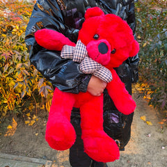 Large Red Plush Teddy Bear Stuffed Animal