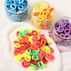 100pcs High Stretch Hair Rope Hair Bands for Girls