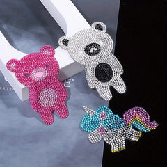 Colorful Bear Hot Drilling Cartoon Unicorn Patch Cloth Paste