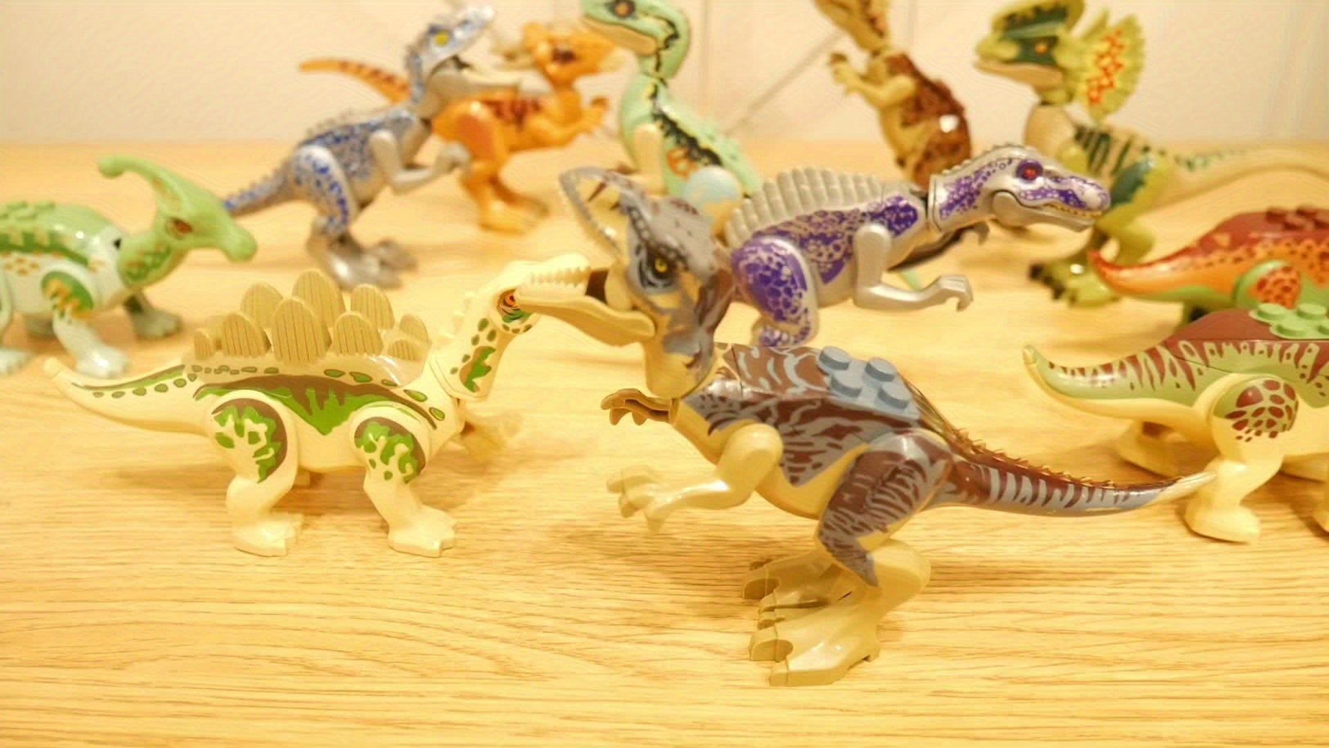 12pcs Dinosaur Building Blocks Egg Toys Assembling Models Birthday Prizes