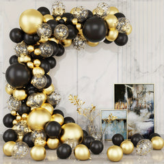 106pcs Golden Balloons Kit for Party Birthday Graduation Anniversary