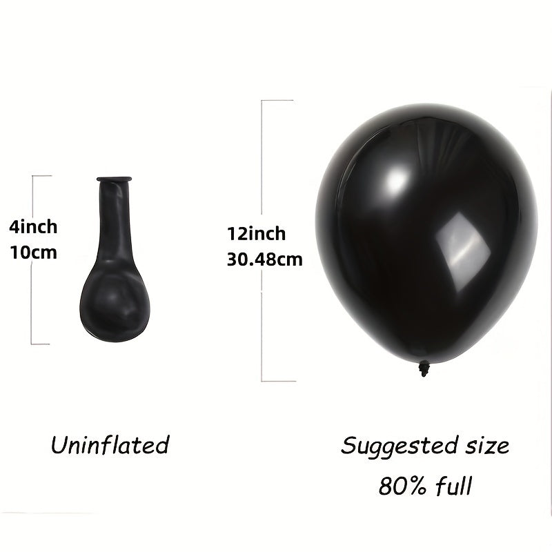 30pcs 10 inch Matte Latex Balloons with Ribbons for Party Decorations