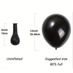 30pcs 10 inch Matte Latex Balloons with Ribbons for Party Decorations