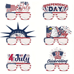 12 Pcs American Independence Patriotic 4th Of July Party Paper Sun Glasses
