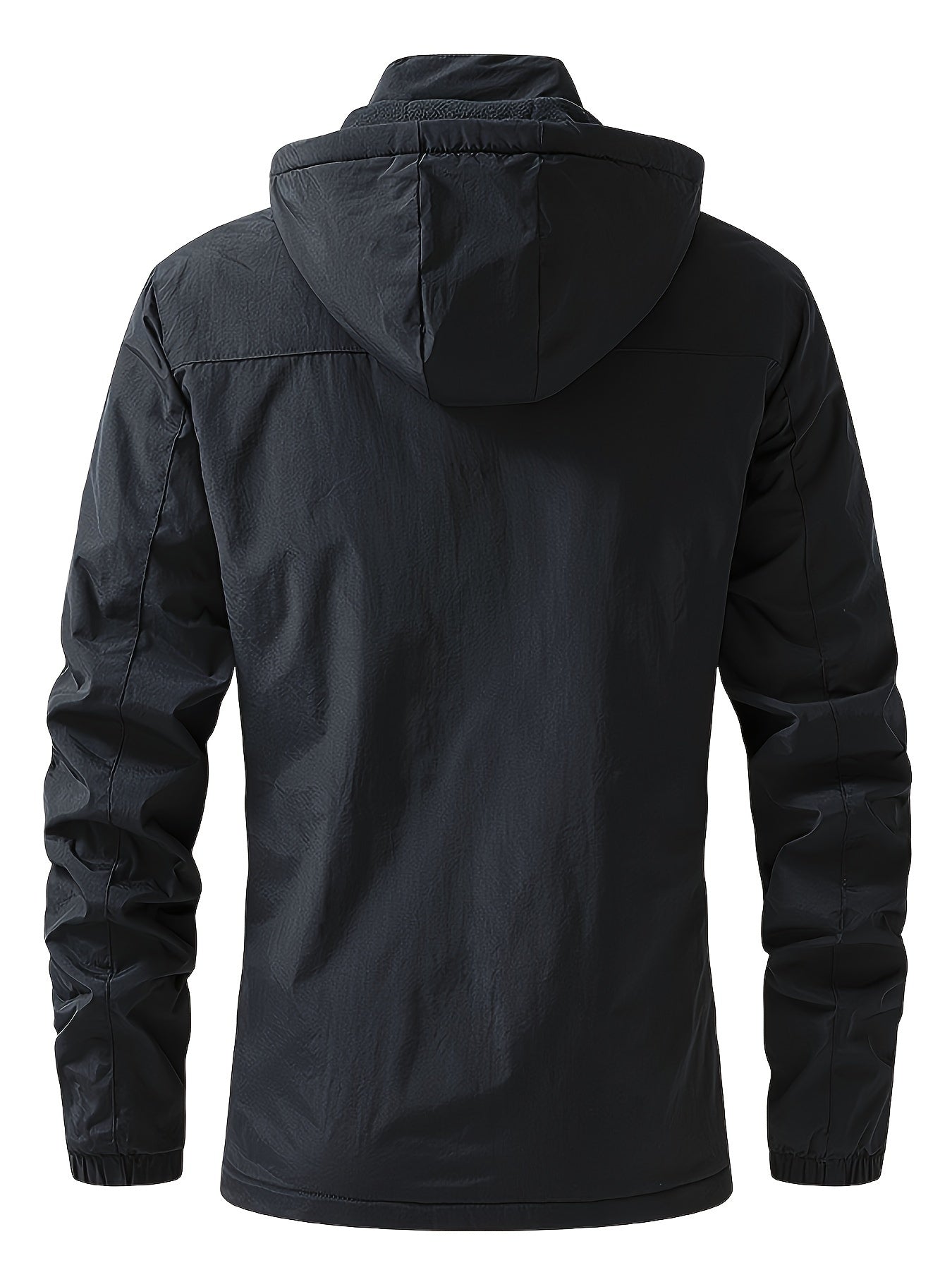 Men's Outdoor Hooded Windbreaker Jacket for Autumn and Winter