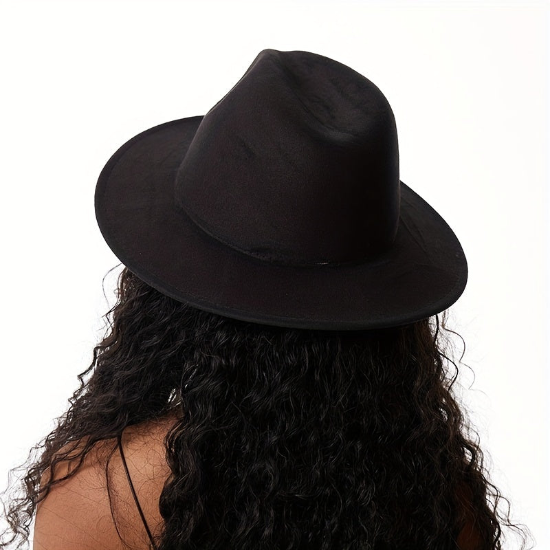 Vintage Fedora Cap Classic Jazz Hat Unisex Warm Felt Hat