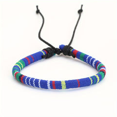 Ethnic Style Pattern Printing Woven Bracelet Men's Novelty Casual Gift Jewelry