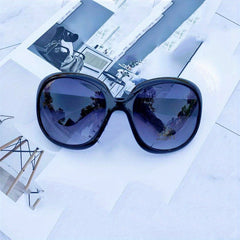 Large Oval Sunglasses Retro UV400 Sun Shades for Beach Travel