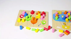 Matching Rods Kindergarten Cognitive Learning Activity