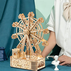 Ferris Wheel Musical Box Puzzle Wooden Jigsaw 183pcs