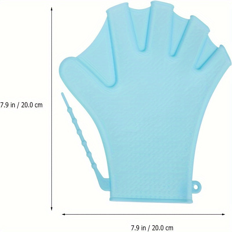 Silicone Webbed Gloves with Adjustable Strap for Water Sports